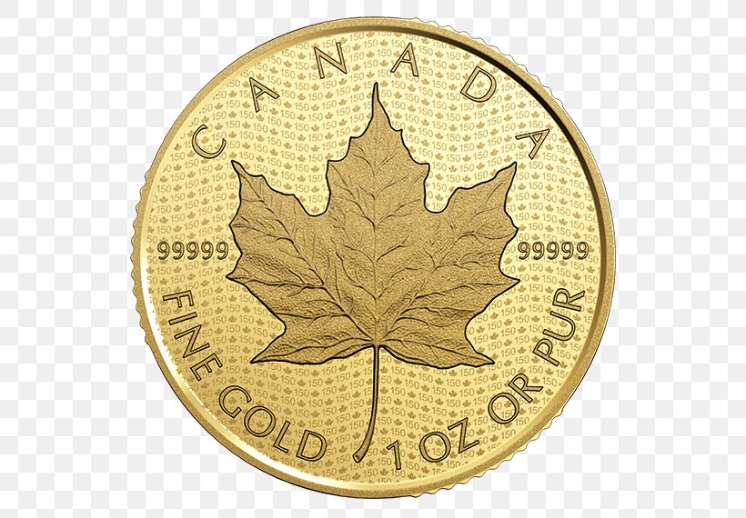 Bullion Coin Canadian Gold Maple Leaf Canada, PNG, 570x570px, Coin, Bullion, Bullion Coin, Canada, Canadian Dollar Download Free