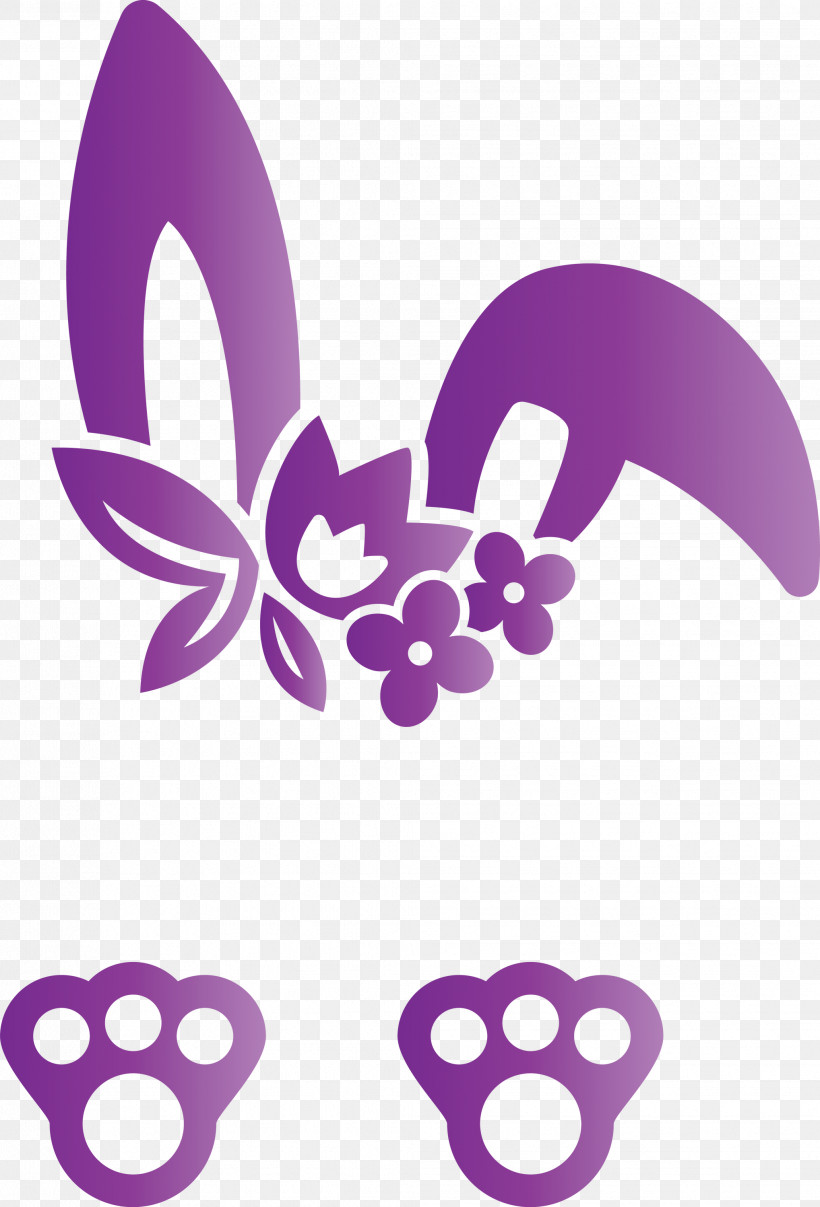 Easter Bunny Easter Day Rabbit, PNG, 2037x3000px, Easter Bunny, Butterfly, Easter Day, Logo, Magenta Download Free