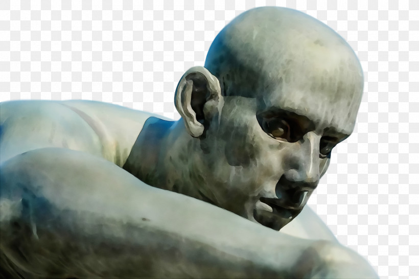 Snout Sculpture Statue Human Head Human, PNG, 1920x1280px, Watercolor, Face, Forehead, Head, Human Download Free