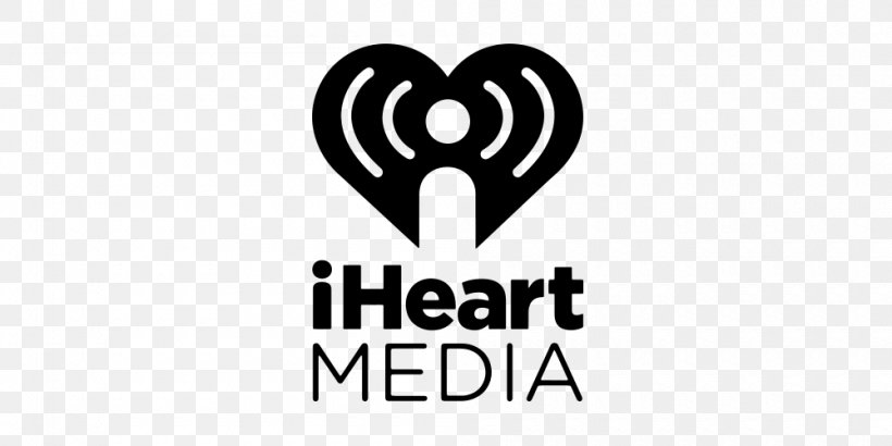 IHeartRADIO IHeartMedia Internet Radio Company Radio Station, PNG, 1000x500px, Iheartradio, Area, Black And White, Brand, Company Download Free