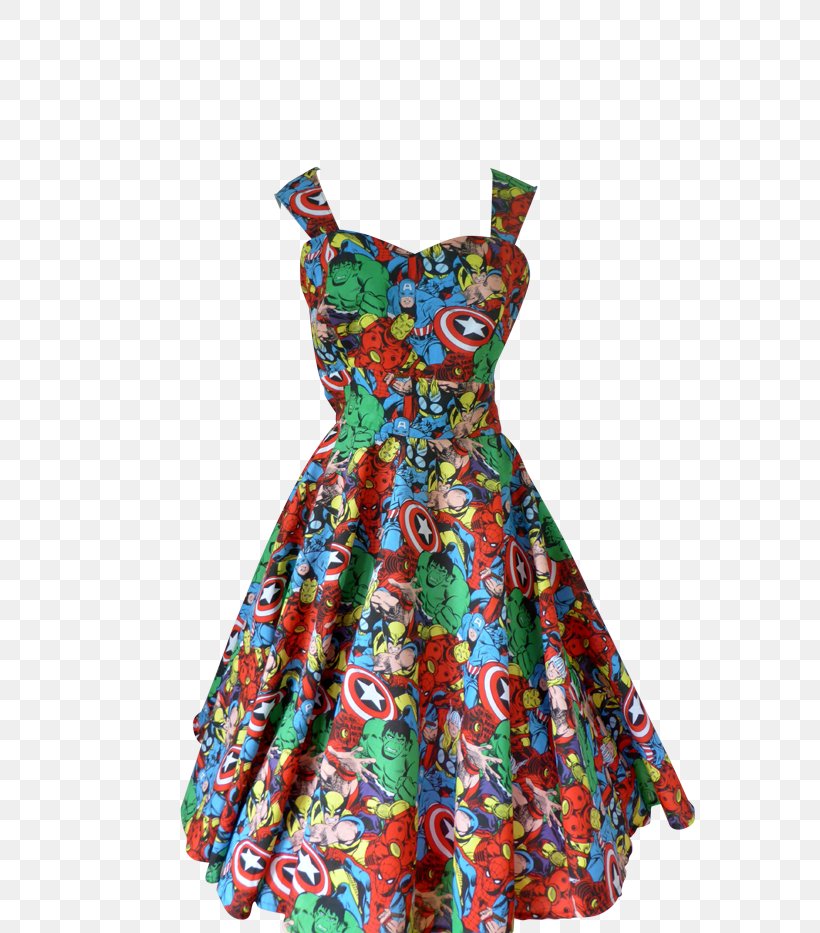 Party Dress Clothing Marvel Comics Retro Style, PNG, 700x933px, Watercolor, Cartoon, Flower, Frame, Heart Download Free