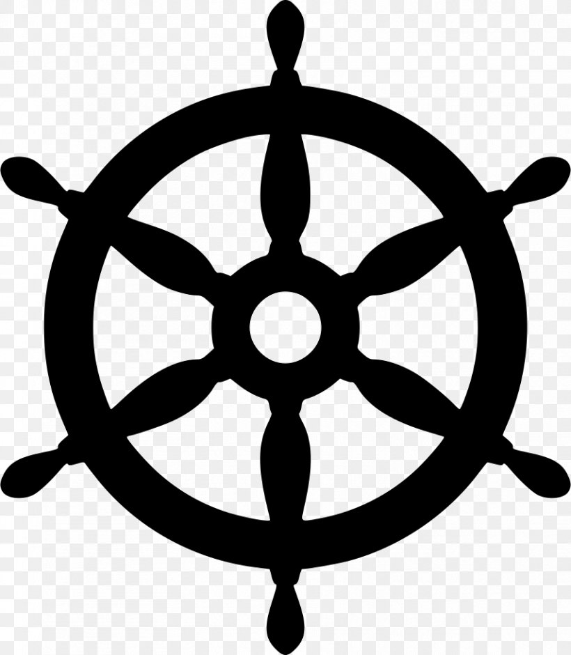 Ship's Wheel Helmsman Boat Clip Art, PNG, 854x980px, Ship S Wheel, Anchor, Artwork, Black And White, Boat Download Free