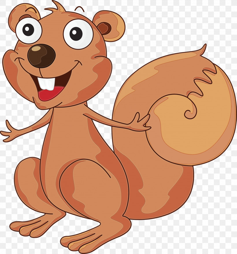 Cartoon Squirrel Nose Brown Bear Tail, PNG, 2799x3000px, Squirrel, Brown Bear, Cartoon, Mouse, Nose Download Free