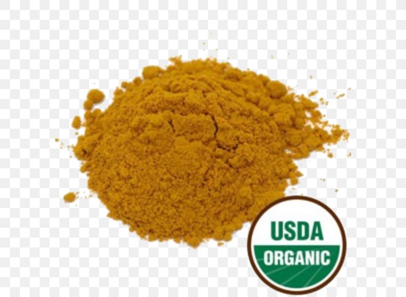 Organic Food Green Tea Organic Certification Turmeric, PNG, 598x600px, Organic Food, Black Pepper, Cayenne Pepper, Curry Powder, Five Spice Powder Download Free