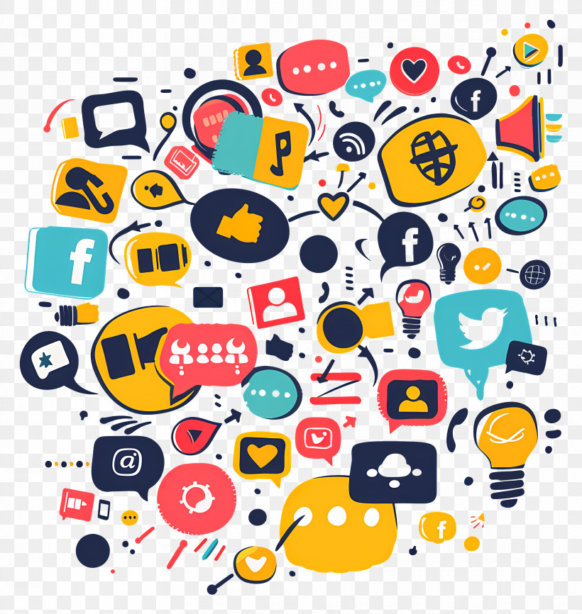 Social Media Day - Colorful Social Media Icons PNG