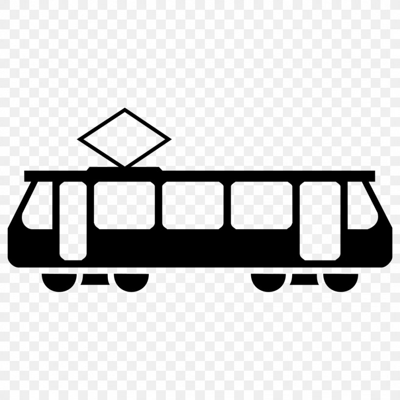 Tram Rail Transport Symbol Trolley Problem, PNG, 1024x1024px, Tram, Advertising, Area, Black, Black And White Download Free