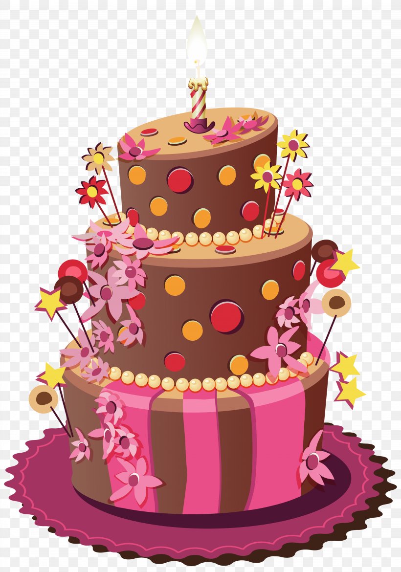Birthday Cake Wedding Cake Torte Clip Art, PNG, 4303x6144px, Birthday Cake, Baked Goods, Birthday, Buttercream, Cake Download Free