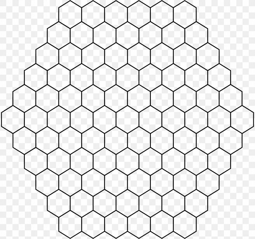 Hexagon Geometry, PNG, 8000x7500px, Hexagon, Area, Beehive, Black And White, Geometry Download Free