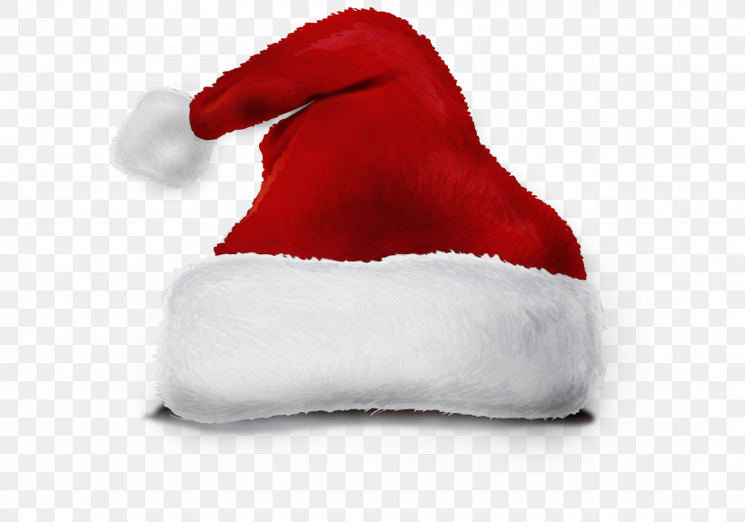 Santa Claus, PNG, 3000x2105px, Vintage Christmas, Carmine, Footwear, Fur, Paint Download Free
