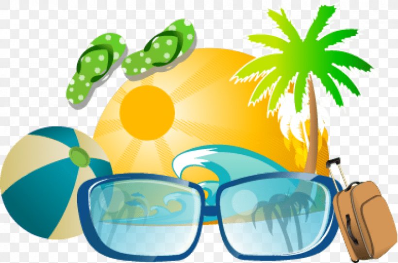 Summer Clip Art, PNG, 851x563px, Summer, Eyewear, Fruit, Glasses, Goggles Download Free