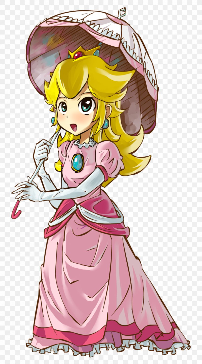 Super Princess Peach Mario DeviantArt, PNG, 900x1620px, Watercolor, Cartoon, Flower, Frame, Heart Download Free