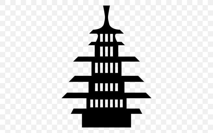 Temple Chinese Pagoda Buddhism Clip Art, PNG, 512x512px, Temple, Black And White, Brand, Buddhism, Buddhist Temple Download Free