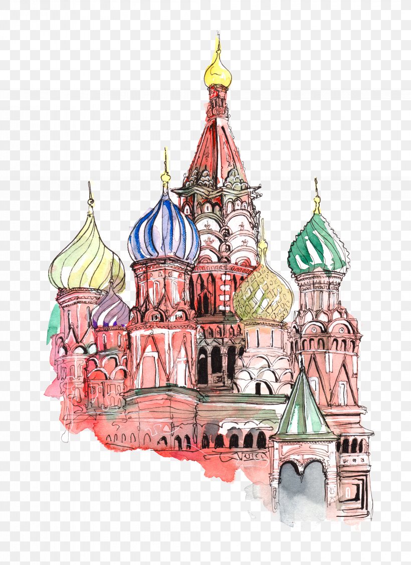 Red Square Moscow Kremlin Paper T-shirt Sticker, PNG, 4233x5821px, Red Square, Advertising, Art, Cathedral, Christmas Ornament Download Free