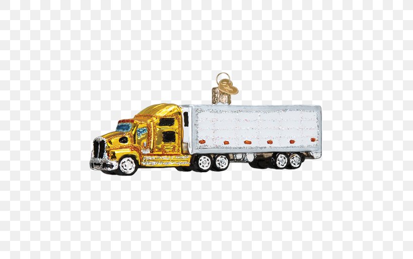 Semi-trailer Truck Christmas Ornament Car, PNG, 516x516px, Semitrailer Truck, Big Rig, Bombka, Brand, Car Download Free