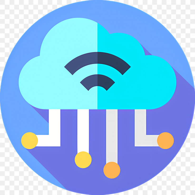 Cloud Computing - Cloud With WiFi Icon PNG