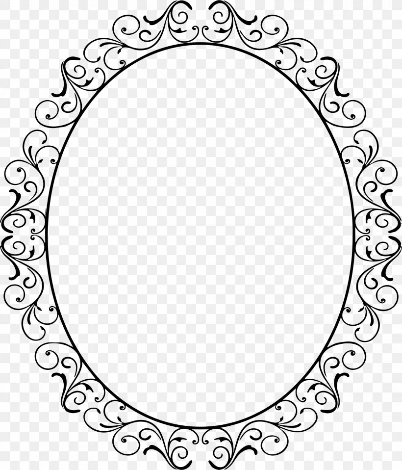 Picture Frames Oval Clip Art, PNG, 1928x2254px, Picture Frames, Area, Black, Black And White, Blog Download Free