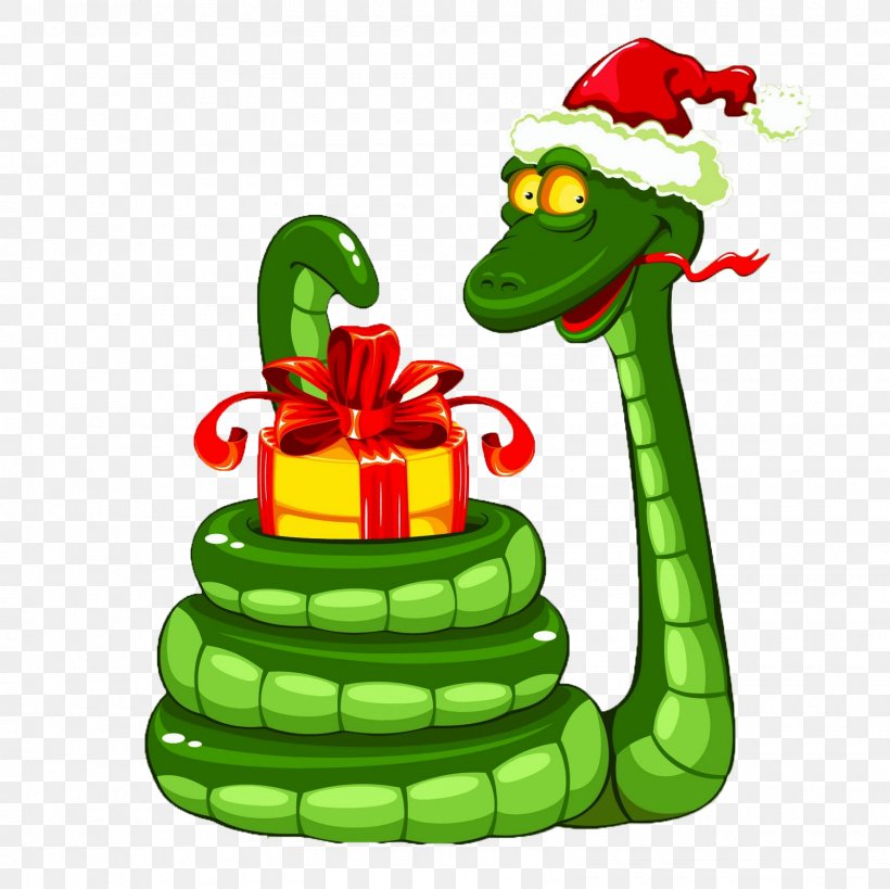 Santa Claus Snake Christmas Clip Art, PNG, 1600x1600px, Santa Claus, Chinese New Year, Christmas, Christmas Gift, Christmas Ornament Download Free