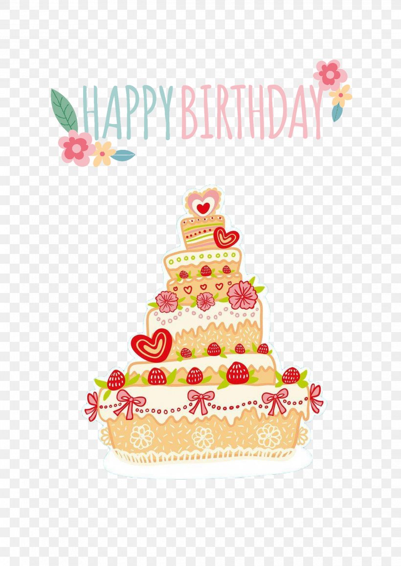 Birthday Cake, PNG, 2480x3508px, Birthday Cake, Baking, Birthday, Butter, Buttercream Download Free