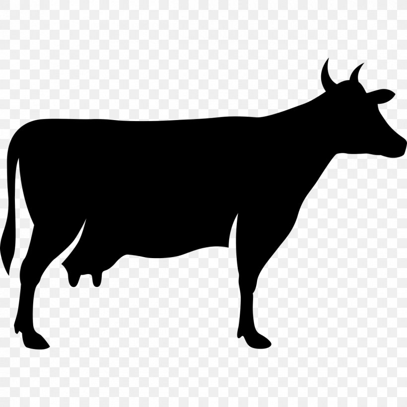 Dairy Cattle Beef Angus Cattle T-bone Steak Clip Art, PNG, 1200x1200px, Dairy Cattle, Angus Cattle, Beef, Black And White, Bull Download Free