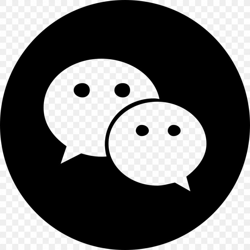 WeChat Email IPhone Universal Windows Platform, PNG, 980x980px, Wechat, Android, Black, Black And White, Email Download Free