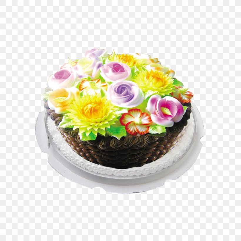 Birthday Cake Chocolate Cake Torte Floral Design Buttercream, PNG, 1000x1000px, Birthday Cake, Artificial Flower, Auglis, Birthday, Buttercream Download Free