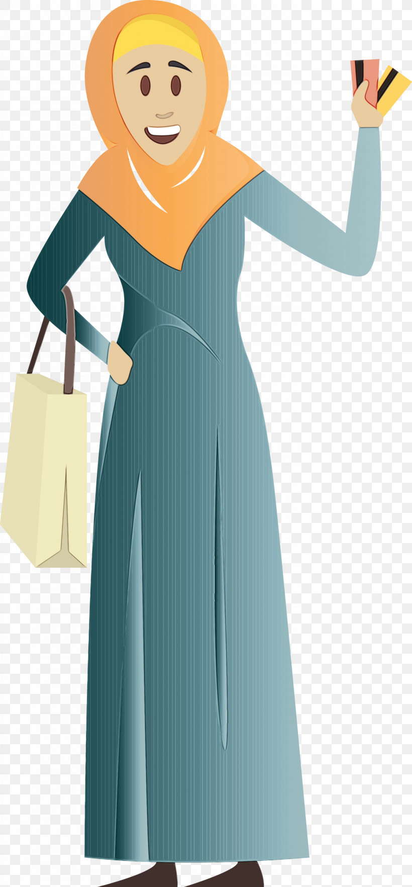 Clothing Dress Turquoise Blue Teal, PNG, 1394x3000px, Arabic Woman, Abaya, Aline, Aqua, Arabic Girl Download Free
