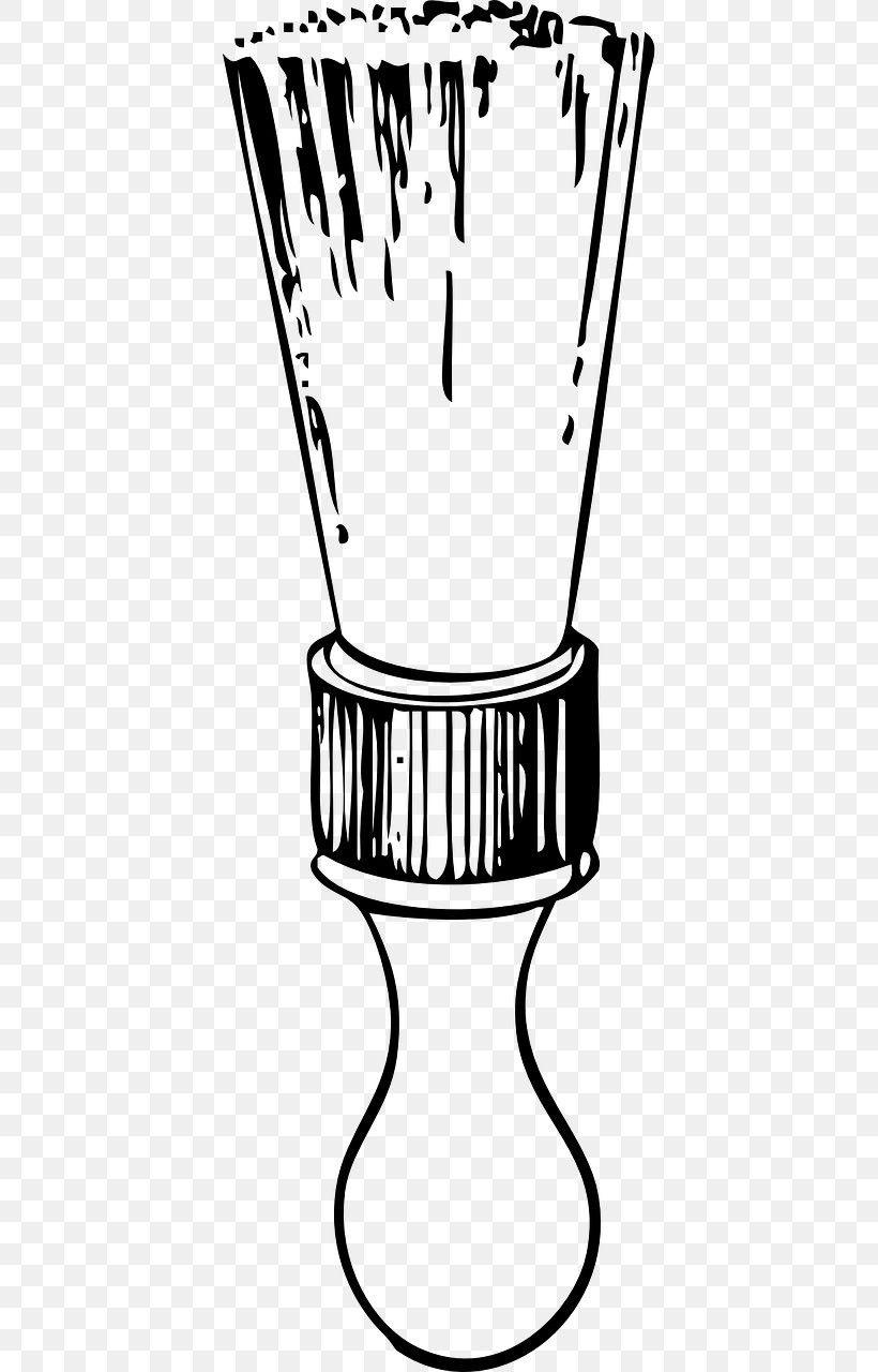 Shaving Cream Shave Brush Clip Art, PNG, 640x1280px, Shaving Cream, Barber, Beard, Black, Black And White Download Free