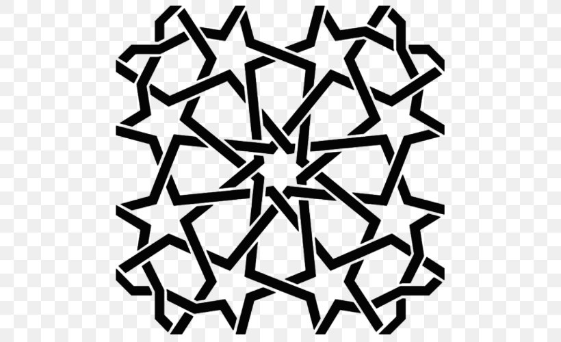 Islamic Geometric Patterns Moorish Architecture Henna Pattern, PNG, 500x500px, Islamic Geometric Patterns, Arabesque, Area, Art, Black Download Free