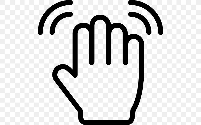 Wave Hand Finger Clip Art, PNG, 512x512px, Wave, Area, Black And White, Brand, Cursor Download Free