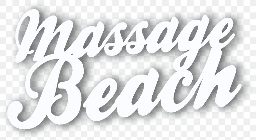 Massage Beach Ibiza Logo Massage Table Spa, PNG, 816x449px, Massage, Beach, Black And White, Brand, Holiday Home Download Free