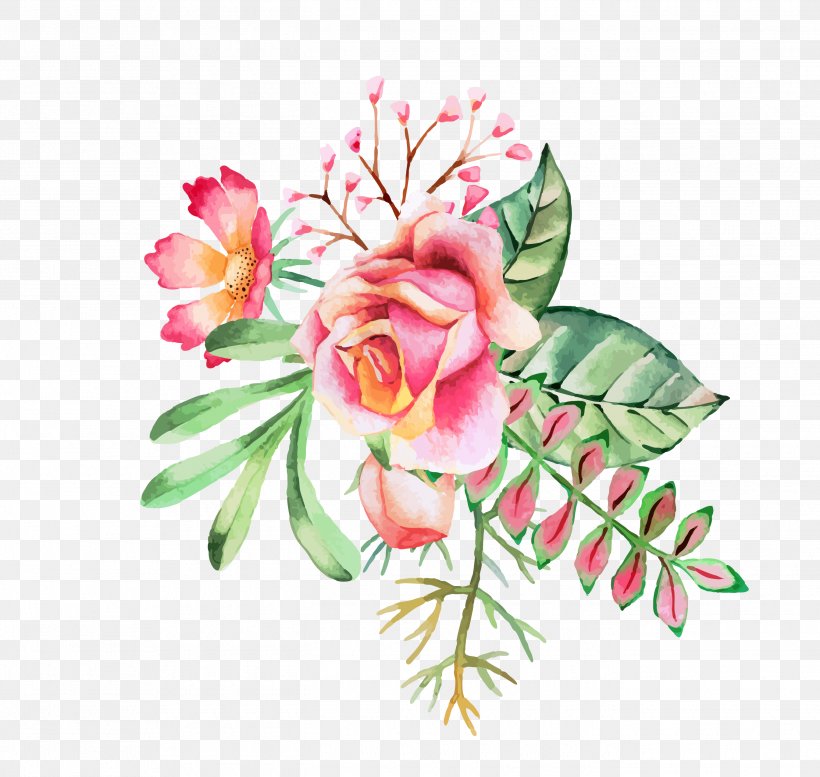 Watercolor: Flowers Watercolor Painting Floral Design Clip Art, PNG, 2690x2551px, Watercolor Flowers, Art, Borders And Frames, Cut Flowers, Decorative Arts Download Free
