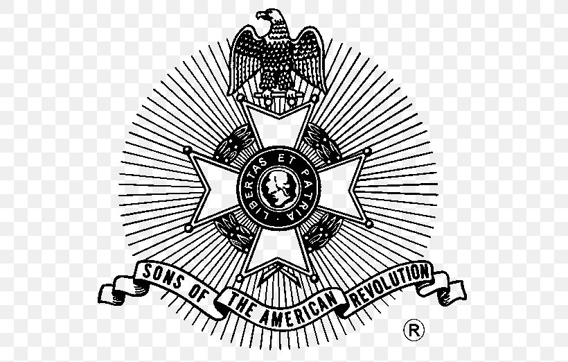 American Revolutionary War United States Sons Of The American Revolution, PNG, 547x522px, American Revolution, American Revolutionary War, Badge, Black And White, Brand Download Free