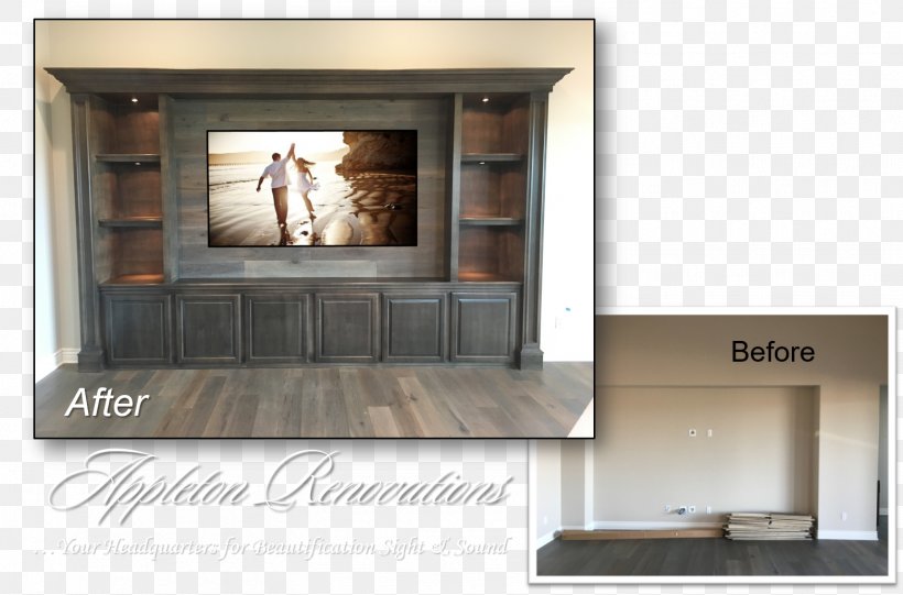 Entertainment Centers & TV Stands Home Theater Systems Appleton Renovations Furniture, PNG, 1567x1035px, Entertainment Centers Tv Stands, Appleton Renovations, Cinema, Fireplace, Furniture Download Free