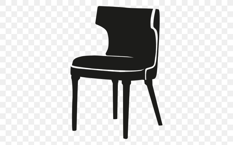 Chair, PNG, 512x512px, 3d Computer Graphics, Chair, Armrest, Black, Black And White Download Free