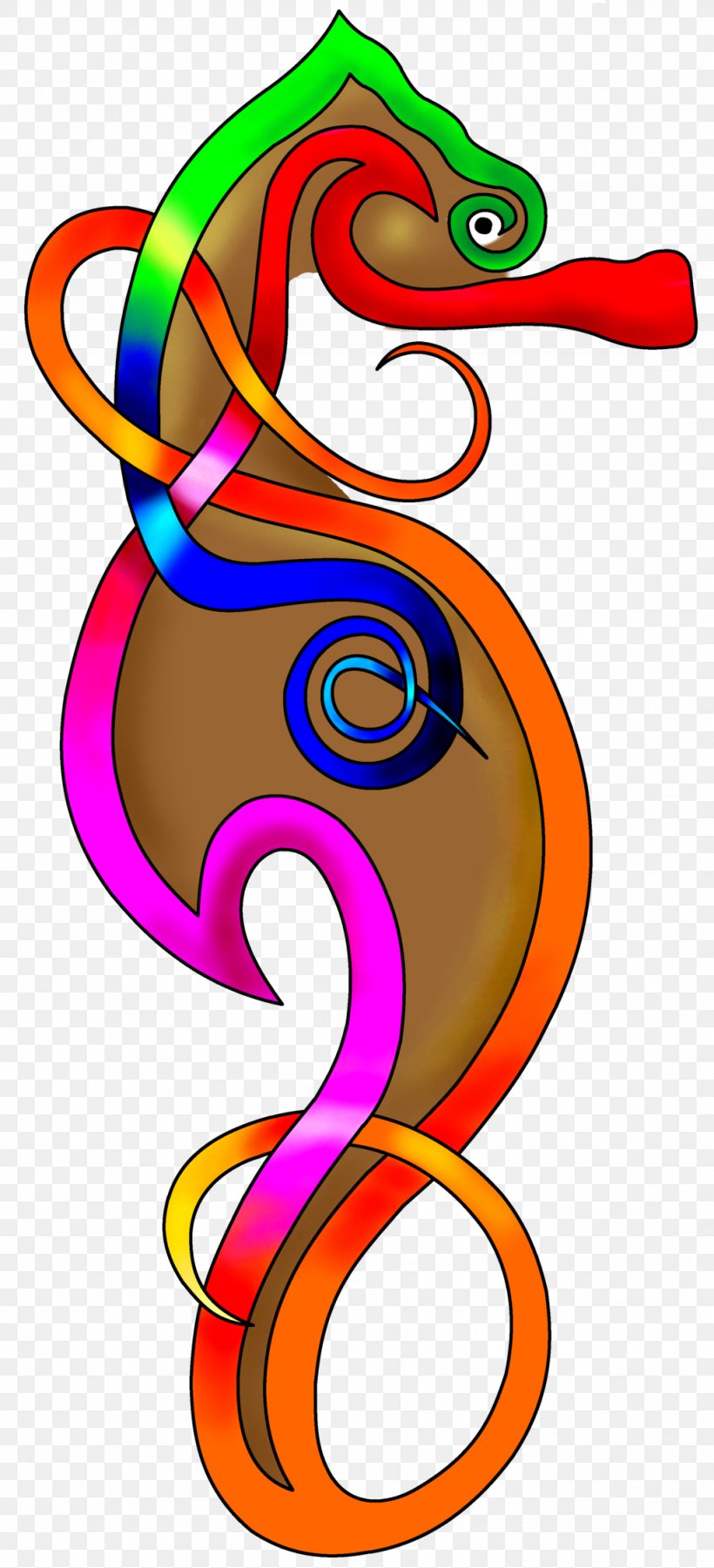Seahorse Art Tattoo, PNG, 1024x2250px, Seahorse, Area, Art, Artwork, Celtic Art Download Free