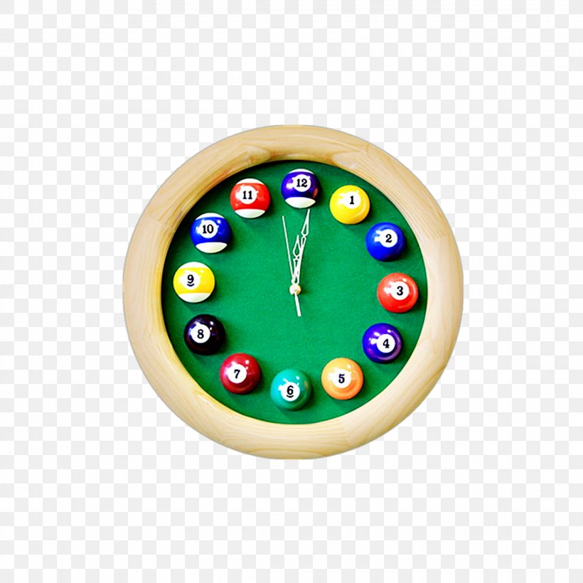 Table Clock Pool Billiards Watch, PNG, 2300x2300px, Table, Automatic Watch, Billiard Ball, Billiards, Chronograph Download Free