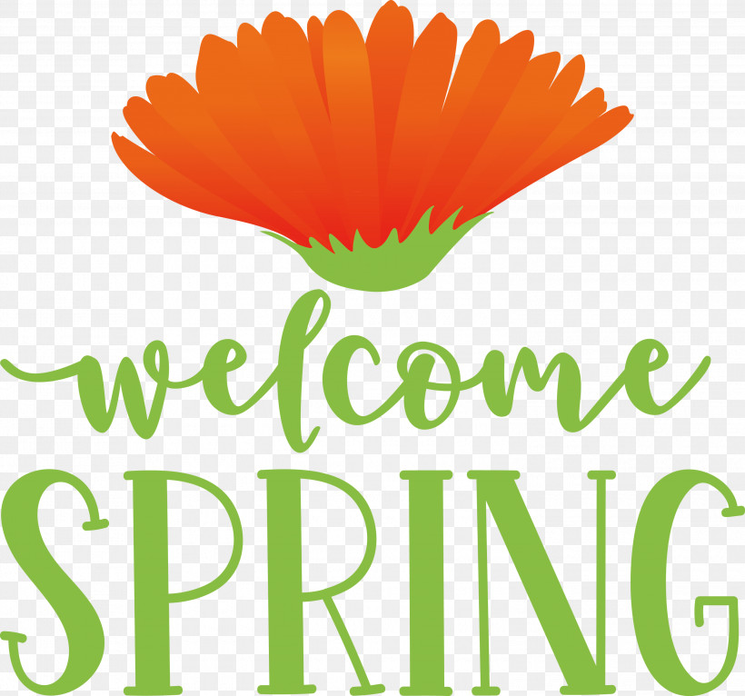 Welcome Spring Spring, PNG, 3000x2805px, Welcome Spring, Biology, Calendula, Flower, Happiness Download Free