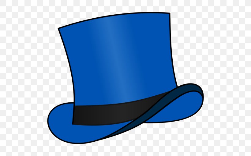 Clip Art Top Hat Openclipart Image, PNG, 512x512px, Top Hat, Baseball Cap, Cap, Electric Blue, Hat Download Free