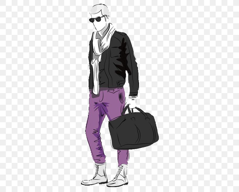 Fashion Show Male Model, PNG, 600x660px, Fashion, Bag, Clothing, Cool, Drawing Download Free