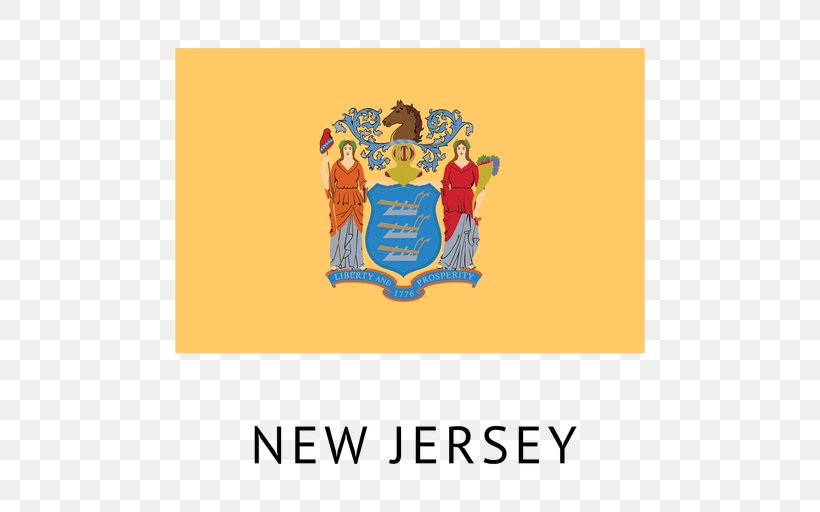 Flag And Coat Of Arms Of New Jersey State Flag Flag Of The United States, PNG, 512x512px, New Jersey, Area, Brand, Coat Of Arms, Coats Of Arms Of The Us States Download Free