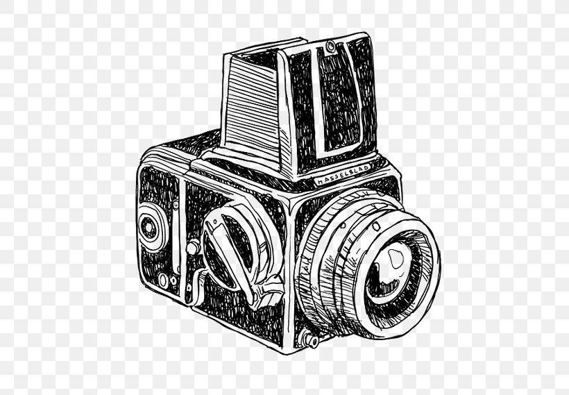 Camera Drawing Image Graphics Illustration, PNG, 536x569px, Camera, Automotive Design, Automotive Tire, Black And White, Drawing Download Free