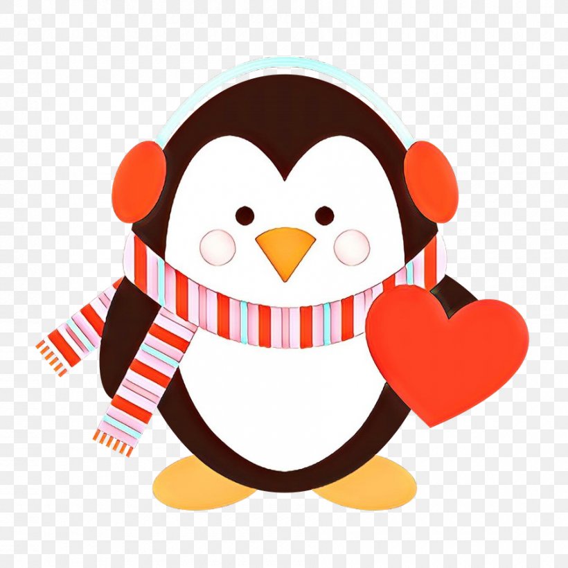 Penguin, PNG, 900x900px, Cartoon, Bird, Flightless Bird, Heart, Penguin Download Free