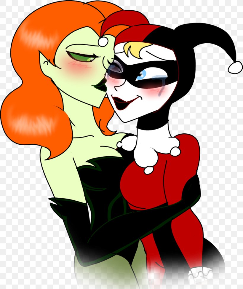 Poison Ivy Harley Quinn Joker Batman Catwoman, PNG, 819x975px, Watercolor, Cartoon, Flower, Frame, Heart Download Free