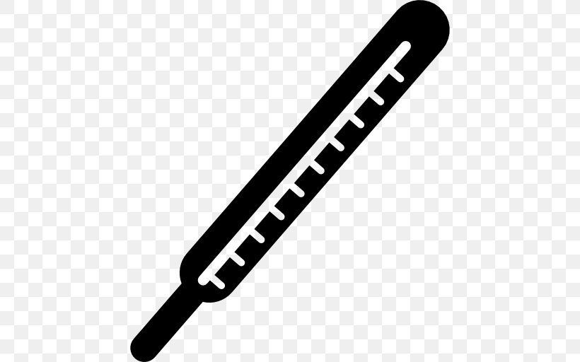 Thermometer Temperature Clip Art, PNG, 512x512px, Thermometer, Black, Black And White, Celsius, Cold Weapon Download Free