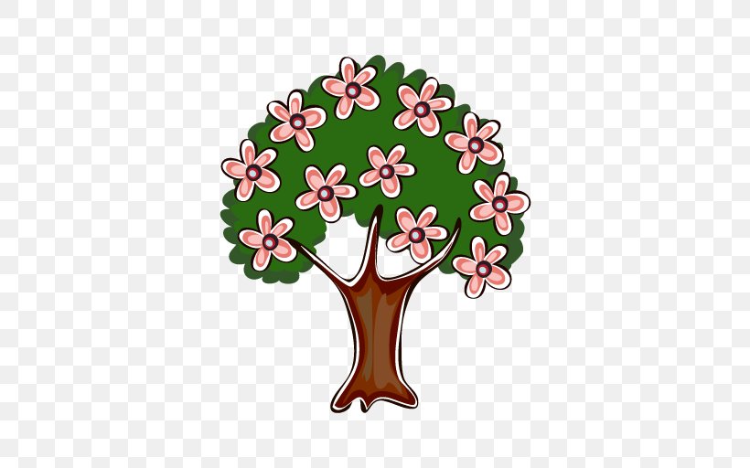 Tree Flower Illustration IStock Stock Photography, PNG, 512x512px, Tree ...