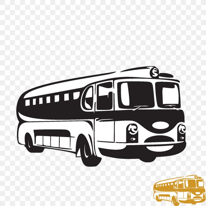 Bus Drawing Clip Art, PNG, 1000x1000px, Bus, Automotive Design, Automotive Exterior, Black And White, Brand Download Free