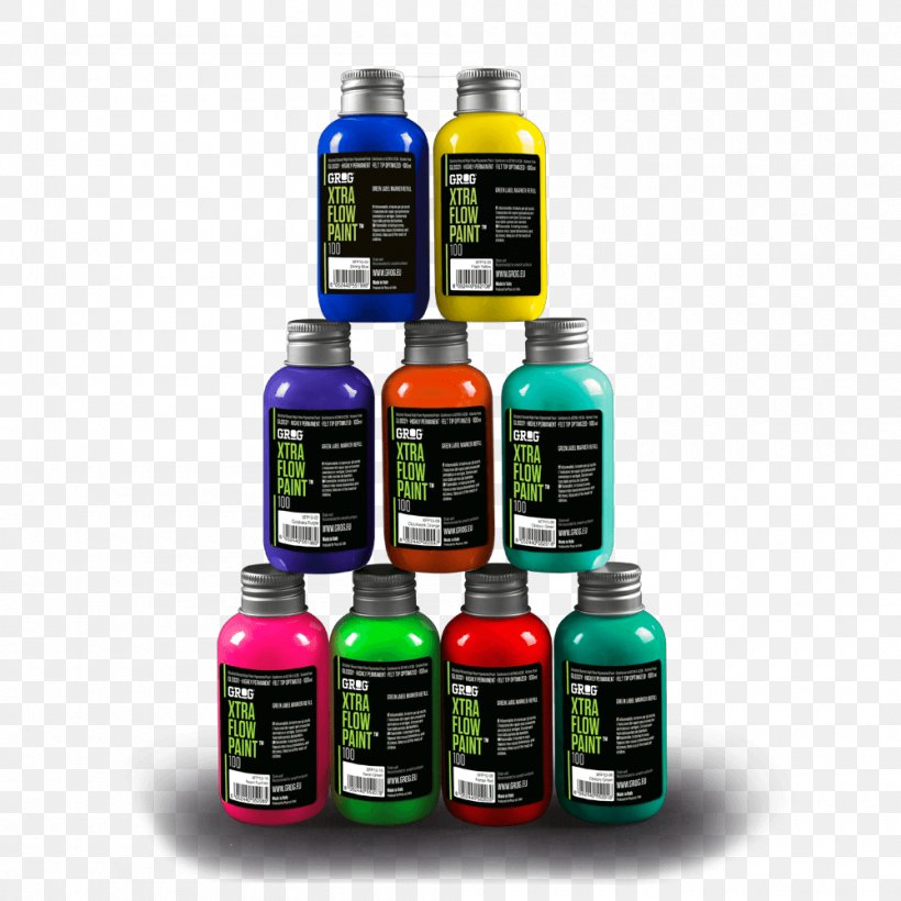 Acrylic Paint Paintbrush Airbrush Grog, PNG, 1000x1000px, Paint, Acrylic Paint, Airbrush, Bottle, Color Download Free