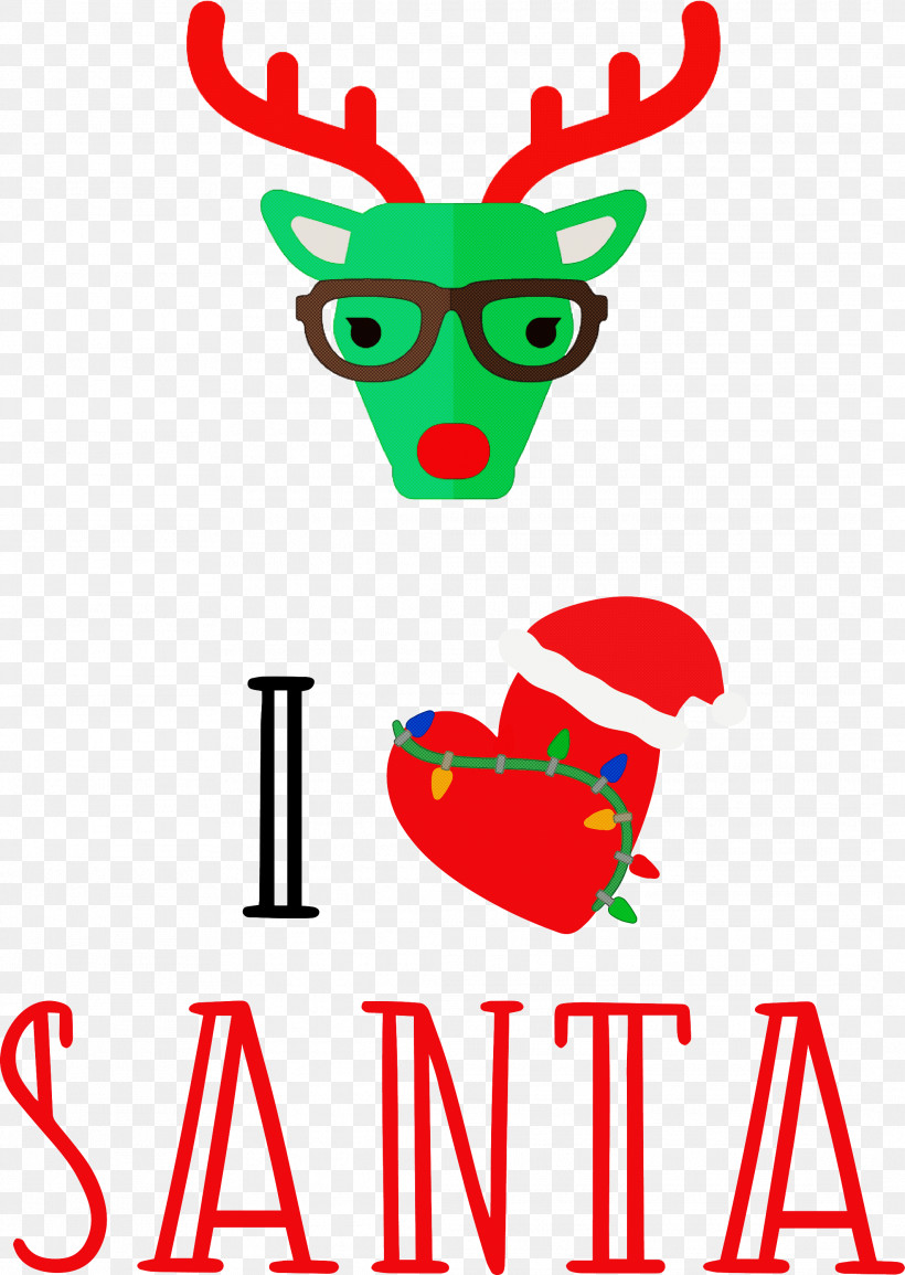 I Love Santa Santa Christmas, PNG, 2128x2999px, I Love Santa, Antelope, Christmas, Christmas Day, Deer Download Free