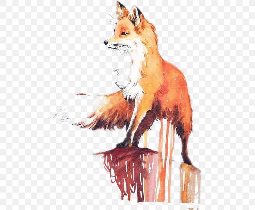 IPhone 7 Red Fox IPhone 5 Drawing Watercolor Painting, PNG, 477x676px, Iphone 7, Art, Carnivoran, Color, Deviantart Download Free
