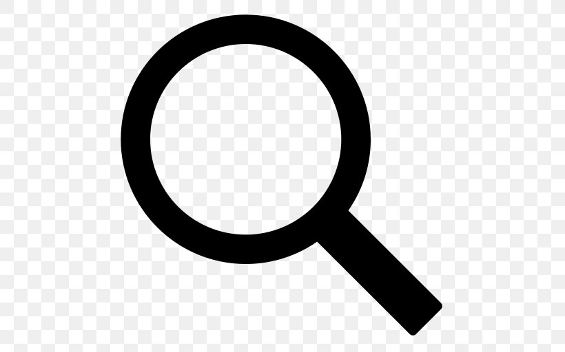 Magnifying Glass Magnifier, PNG, 512x512px, Magnifying Glass, Black And White, Glass, Magnifier, Search Box Download Free